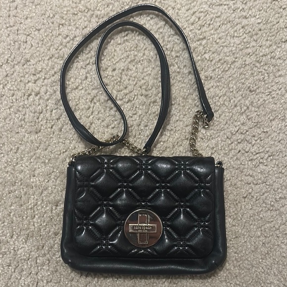 kate spade Handbags - Kate Spade Black Quilted Crossbody Bag